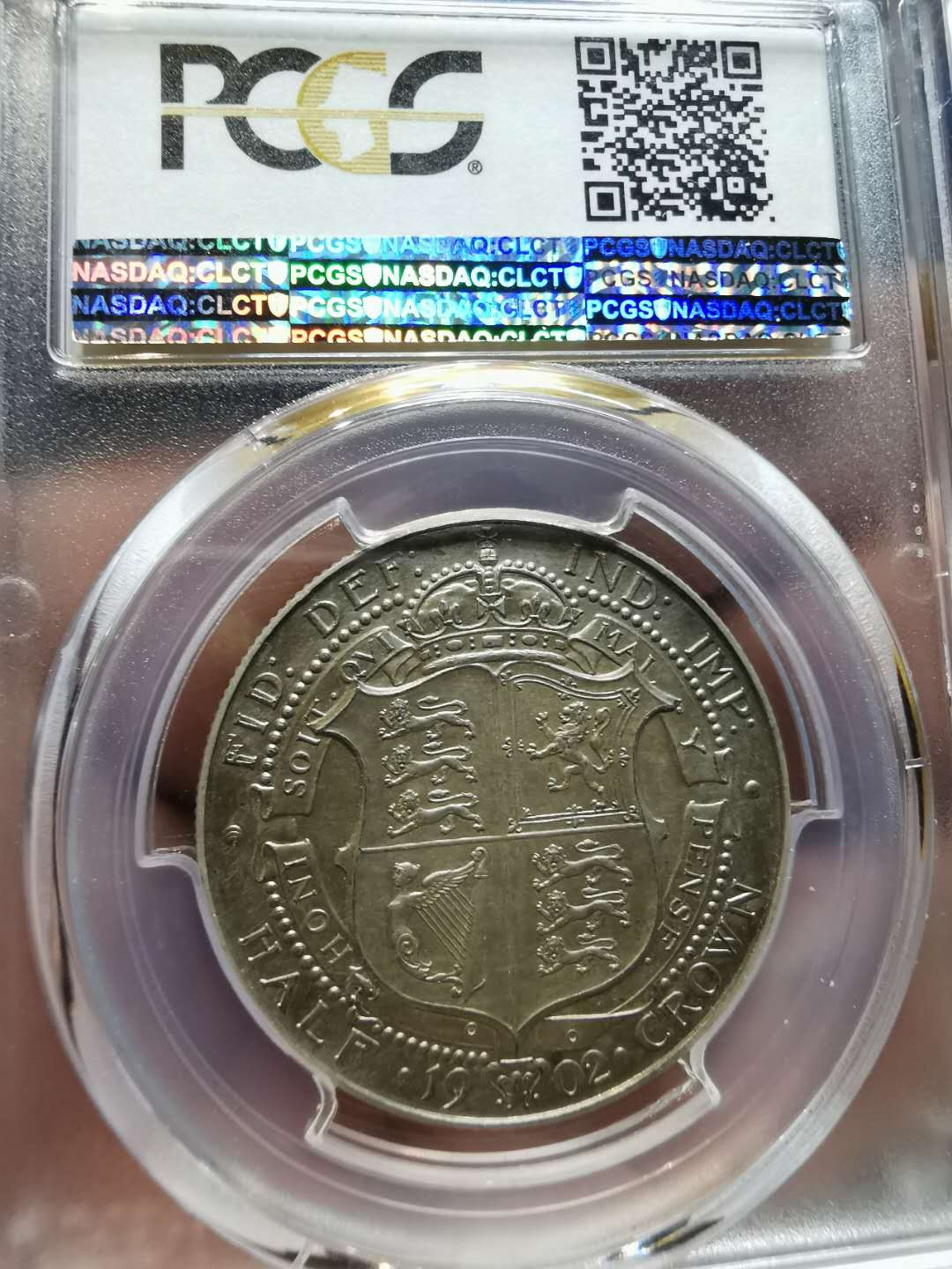 凡希社世界钱币微拍第一百二十一期 1902英国爱七1/2克朗精铸NGC-PF64