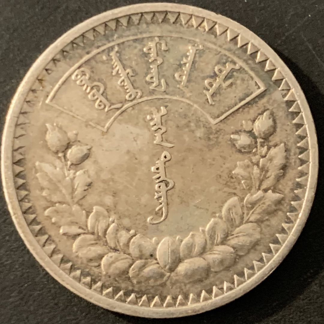 紫瑗钱币—微拍第68期  蒙古 1925年 1图格里克 19.995克 0.9银