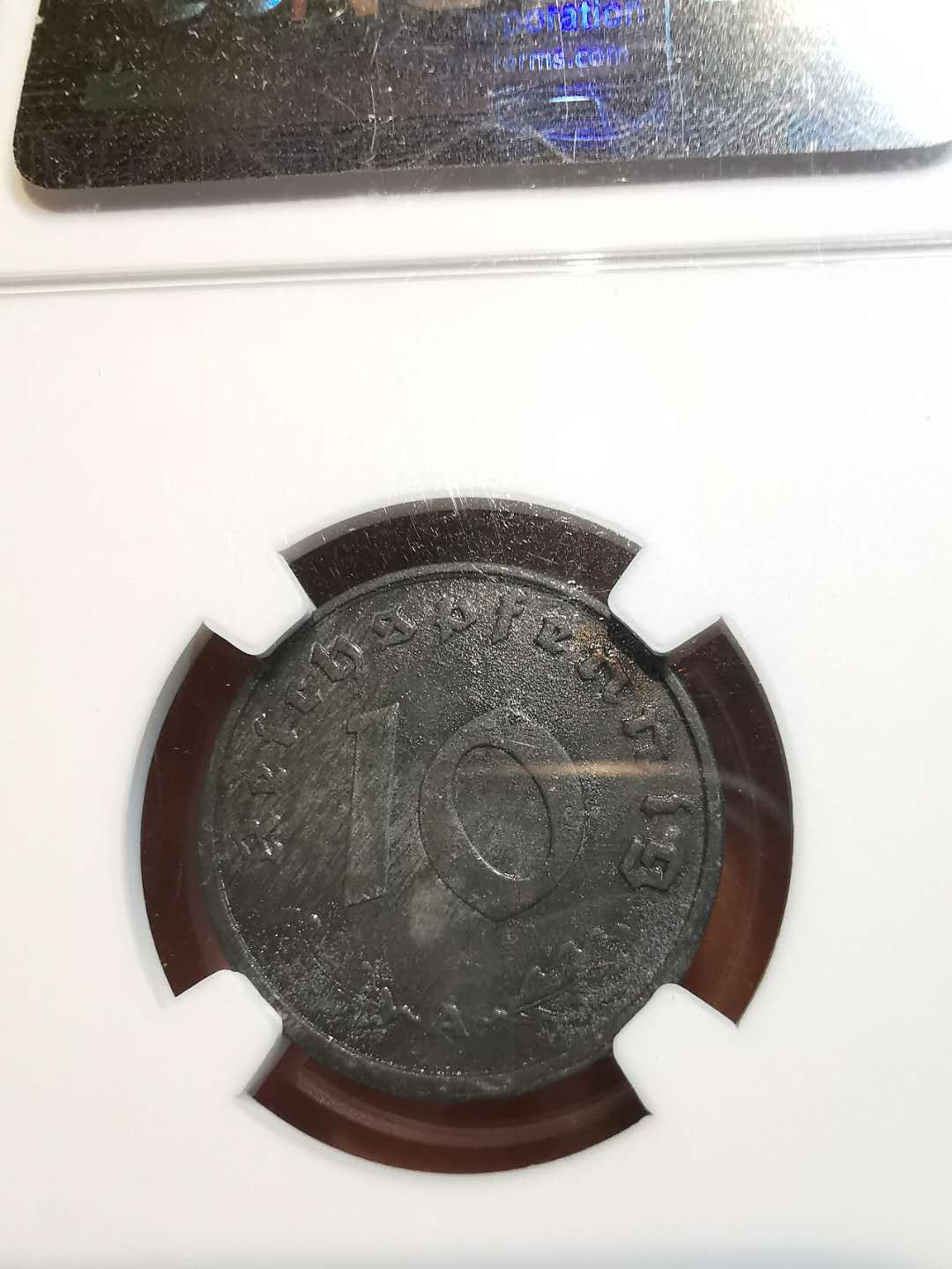 凡希社外币AI第二场 副品调剂 1945德国10芬尼锌币NGC-UNCD