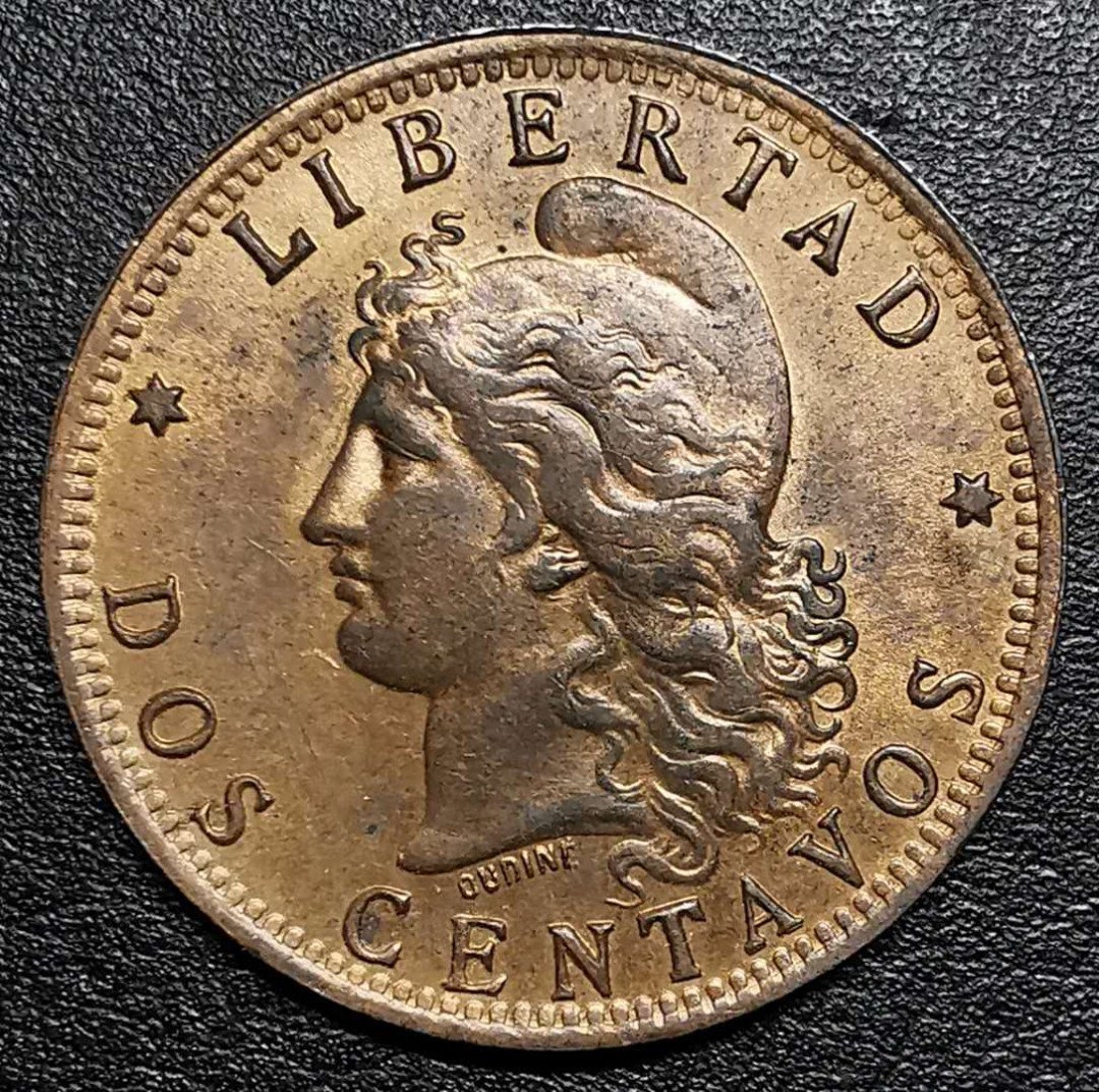 凡希社外币AI第二场 副品调剂 1896阿根廷女神2C UNC