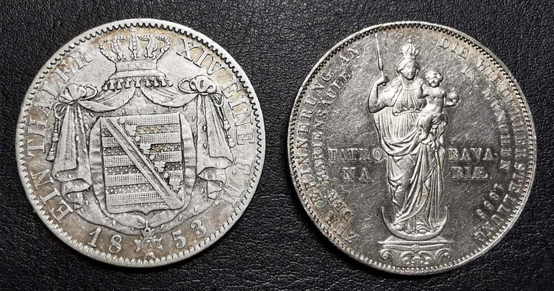 凡希社外币AI第二场 副品调剂 萨克森巴伐利亚泰勒古尔登一对