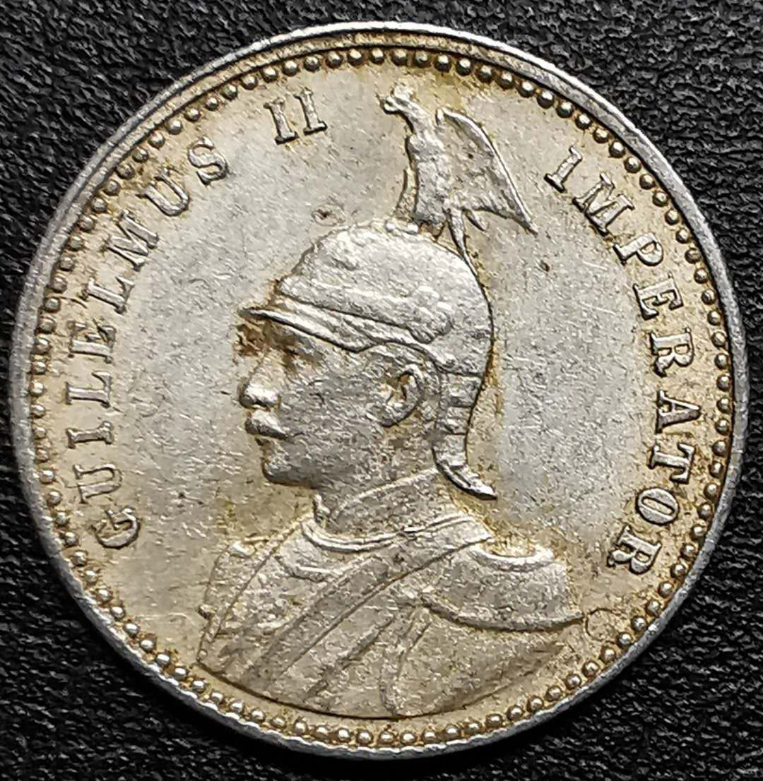 凡希社外币AI第二场 副品调剂 1913徳属东非1/4卢比AU