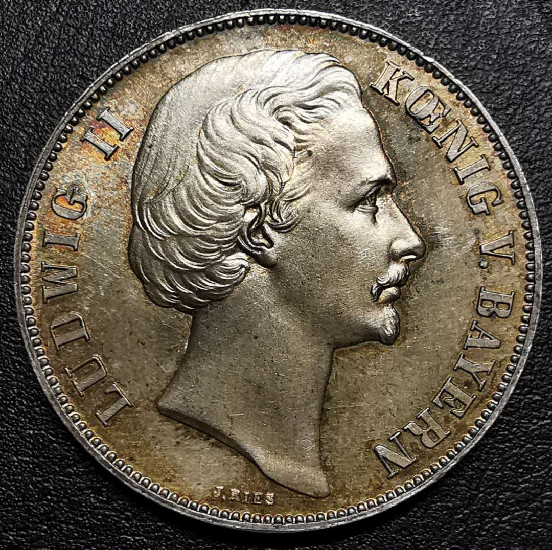 凡希社外币AI第二场 副品调剂 1871巴伐利亚胜利泰勒UNC五彩