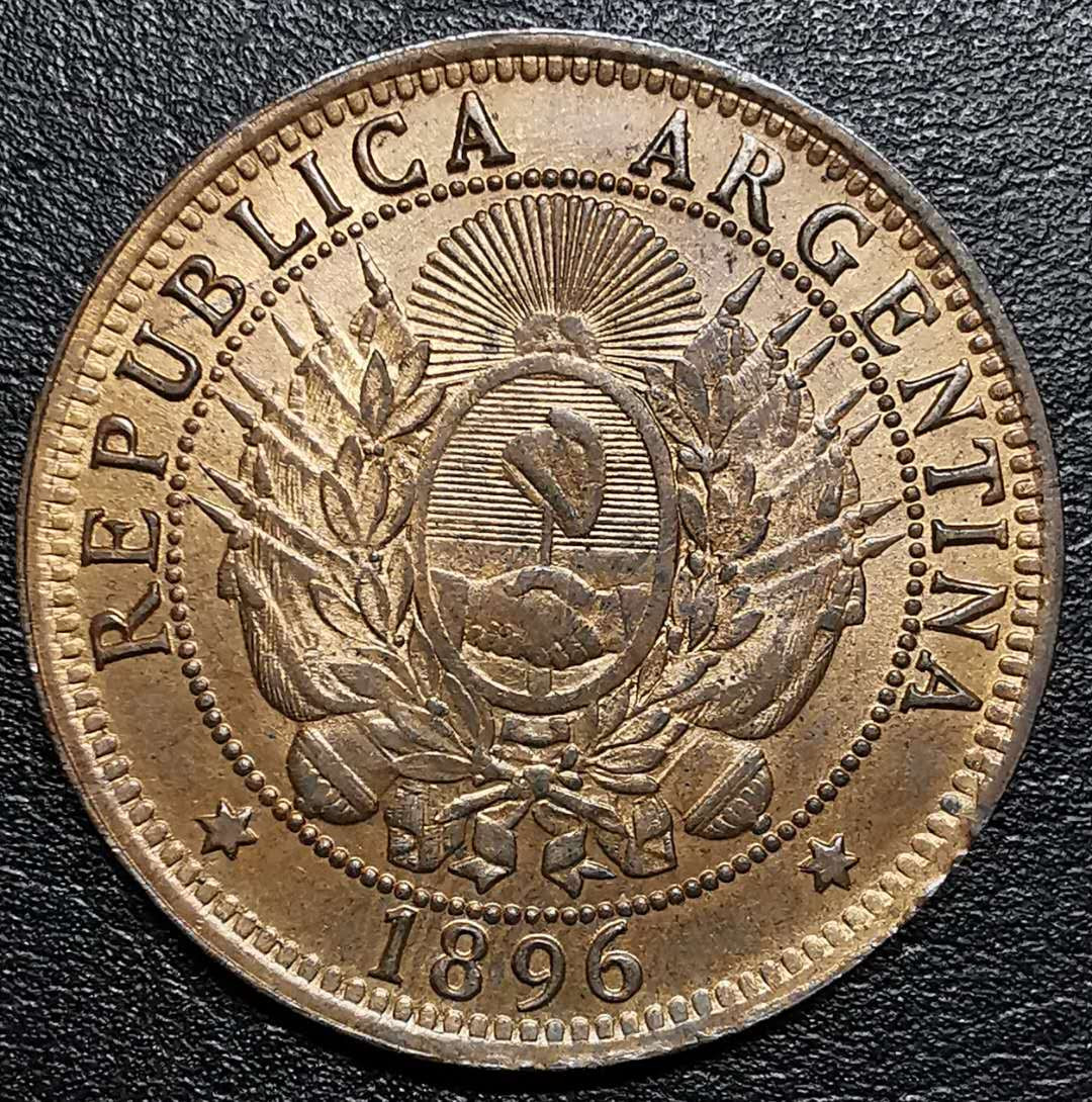 凡希社外币AI第二场 副品调剂 1896阿根廷女神2C UNC