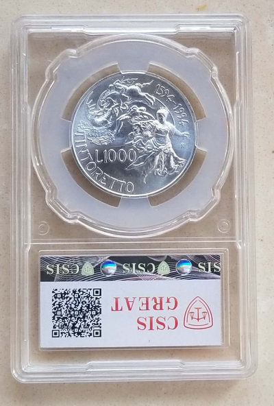 【随心拍&GetCoins】现代钱币拍卖第五十三期 获奖币意大利1994年画家丁托列托纪念银币