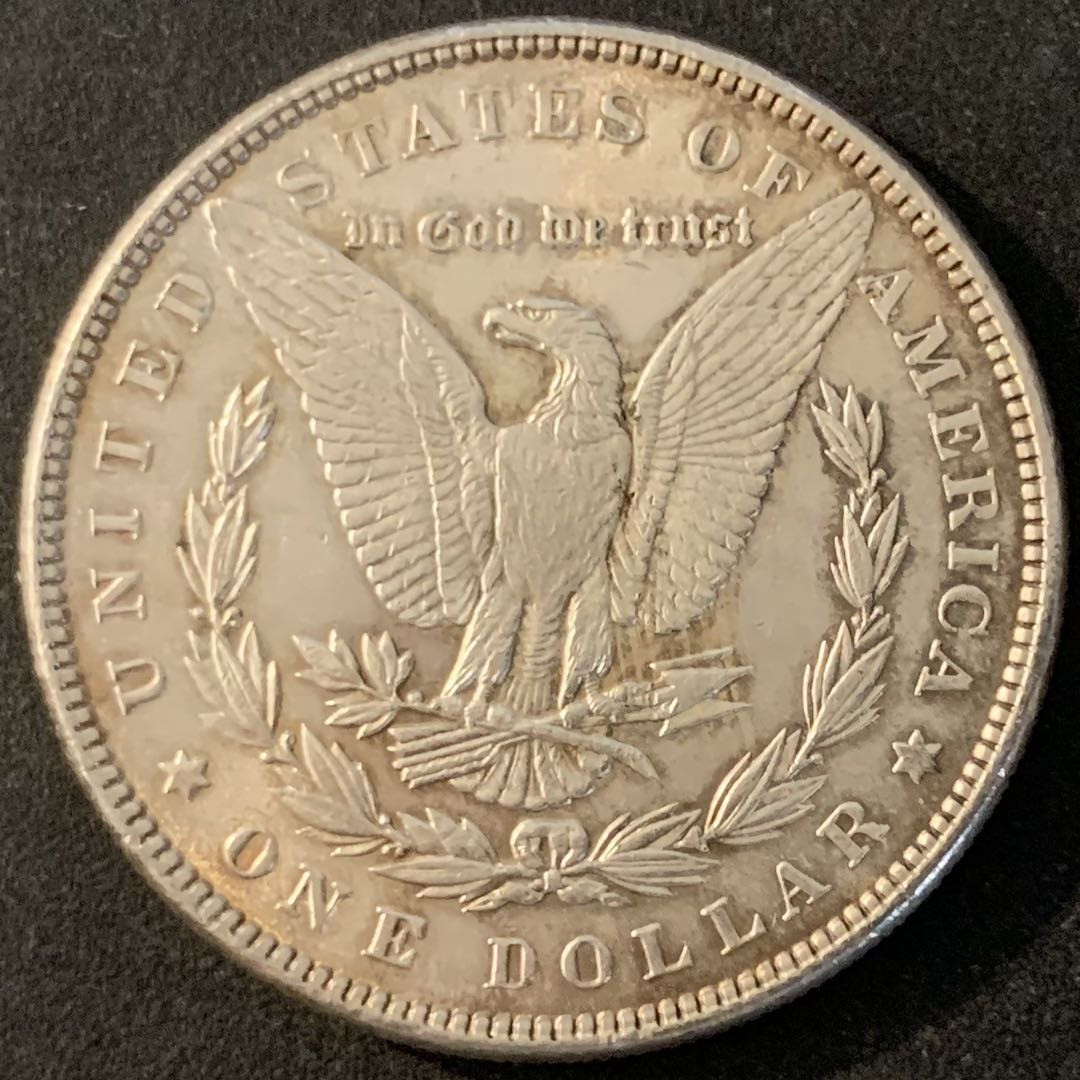 紫瑗钱币—微拍第70期  美国 1886年 摩根 大头妹 1美元 26.73克 0.9银 UNC