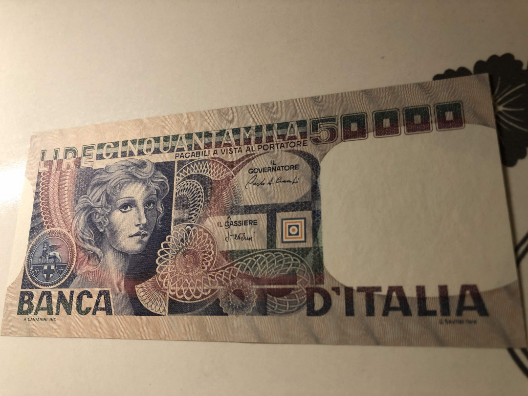 【收藏联盟】第142期拍卖——地中海心脏（共50拍） 意大利 1977年50000里拉 UNC