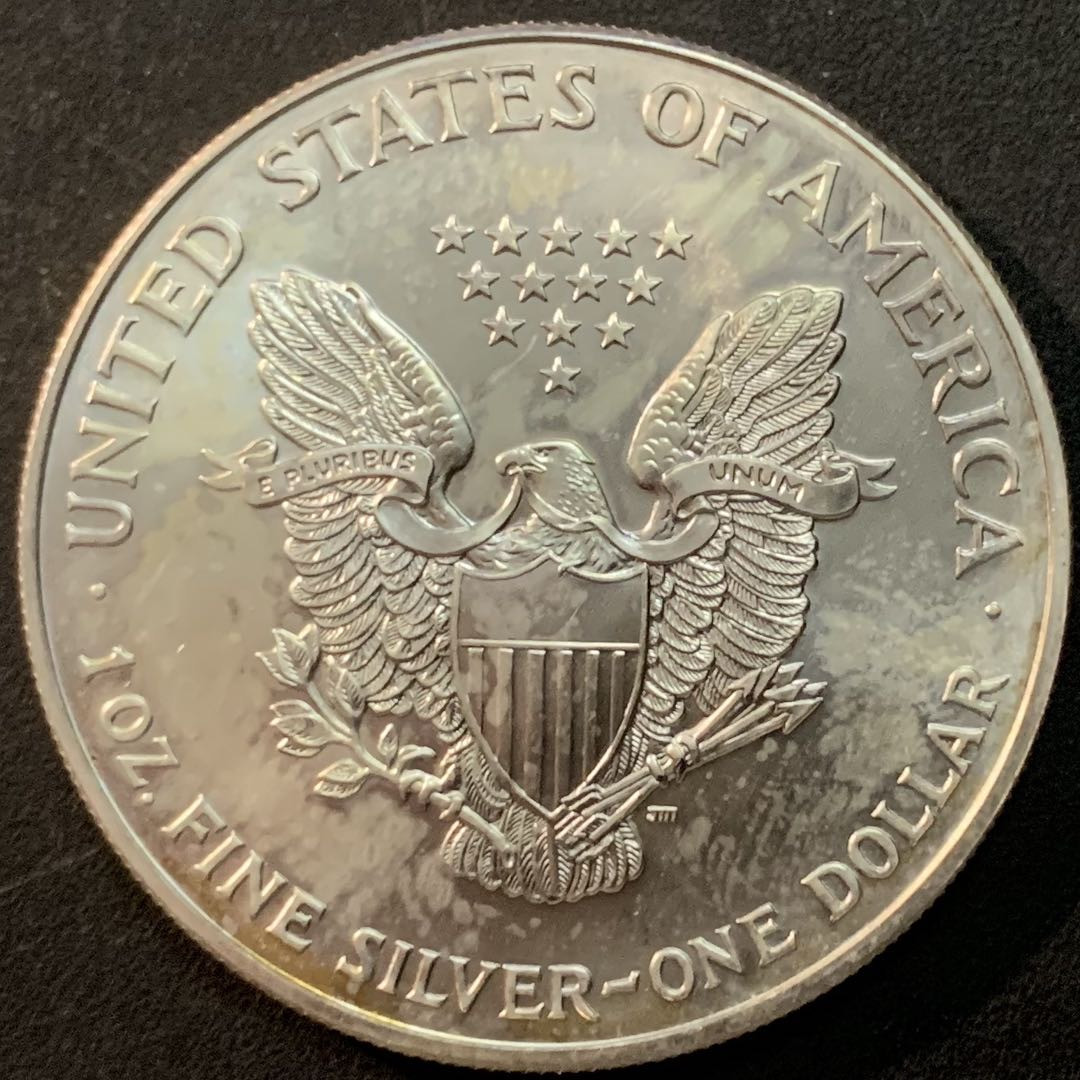 紫瑗钱币—微拍第70期  美国 1999年 行走女神 1盎司 投资银币 31.1克 0.999银 UNC