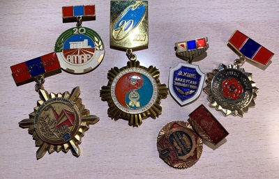 117期大猫徽章拍卖 - 蒙古国民事奖章一组 六枚铜质