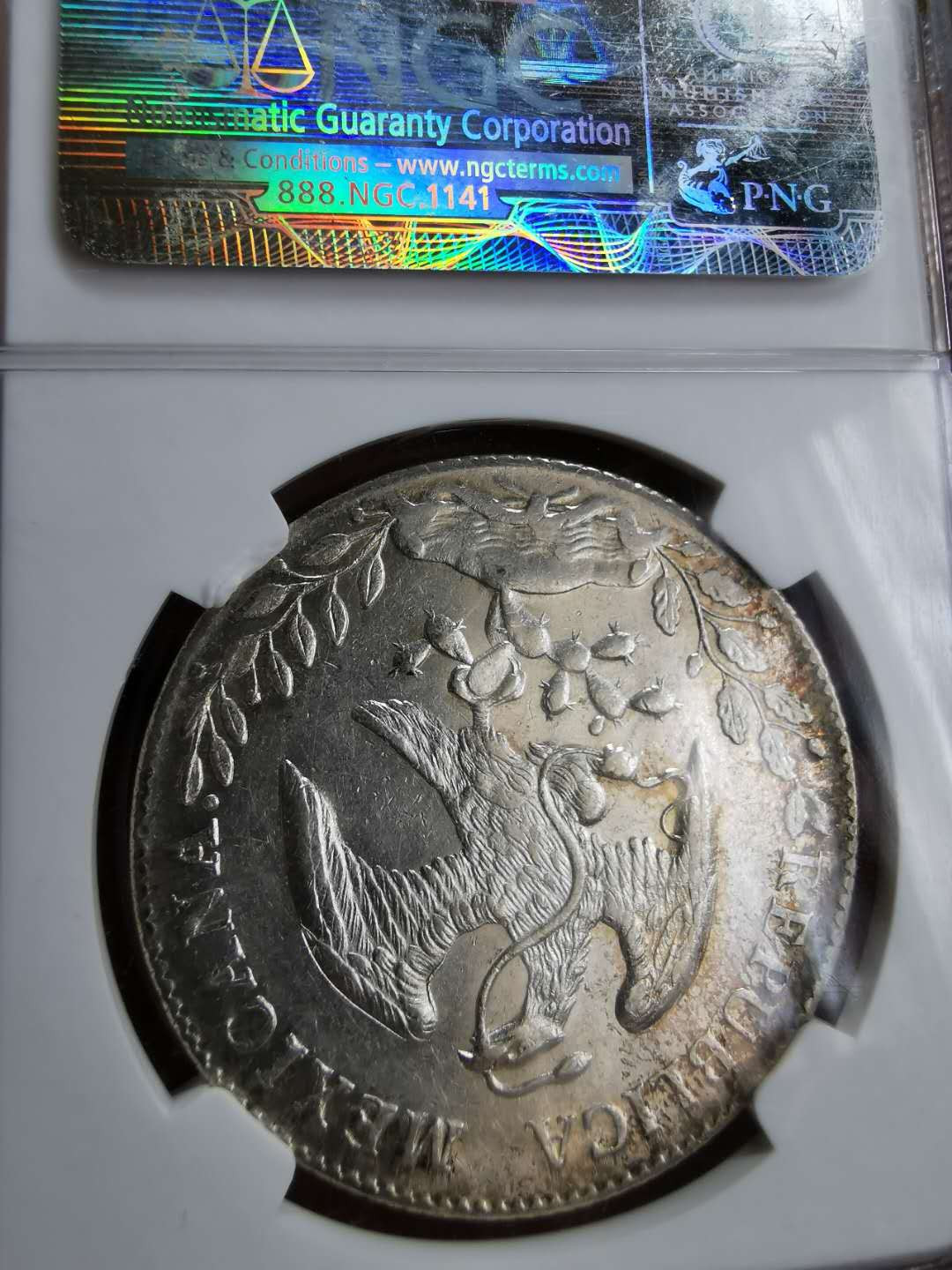 凡希社世界钱币微拍第一百二十二期 1896CN墨西哥鹰洋NGC-AU58