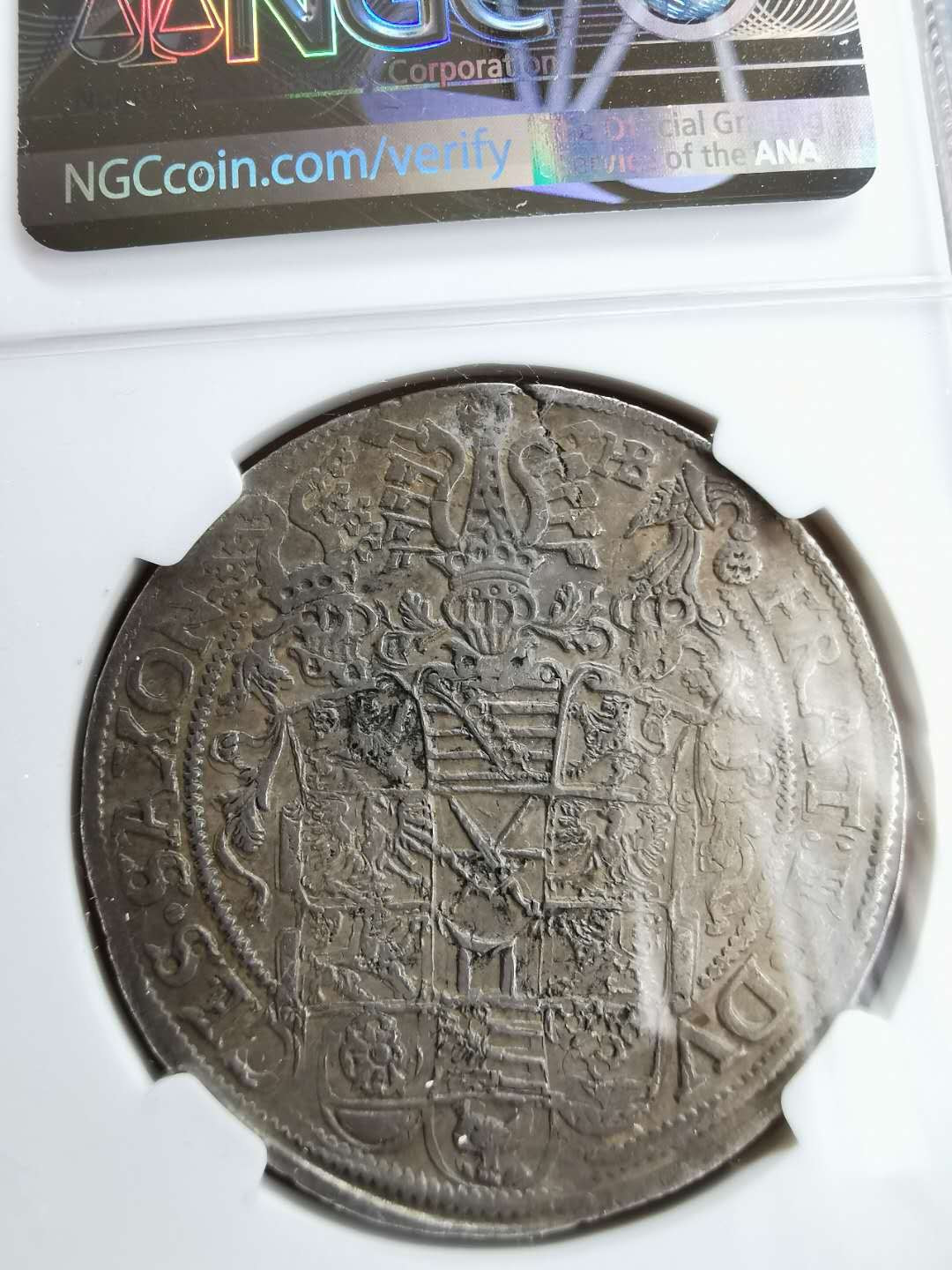 凡希社世界钱币微拍第一百二十二期 1599萨克森三兄弟大型泰勒NGC-XFD