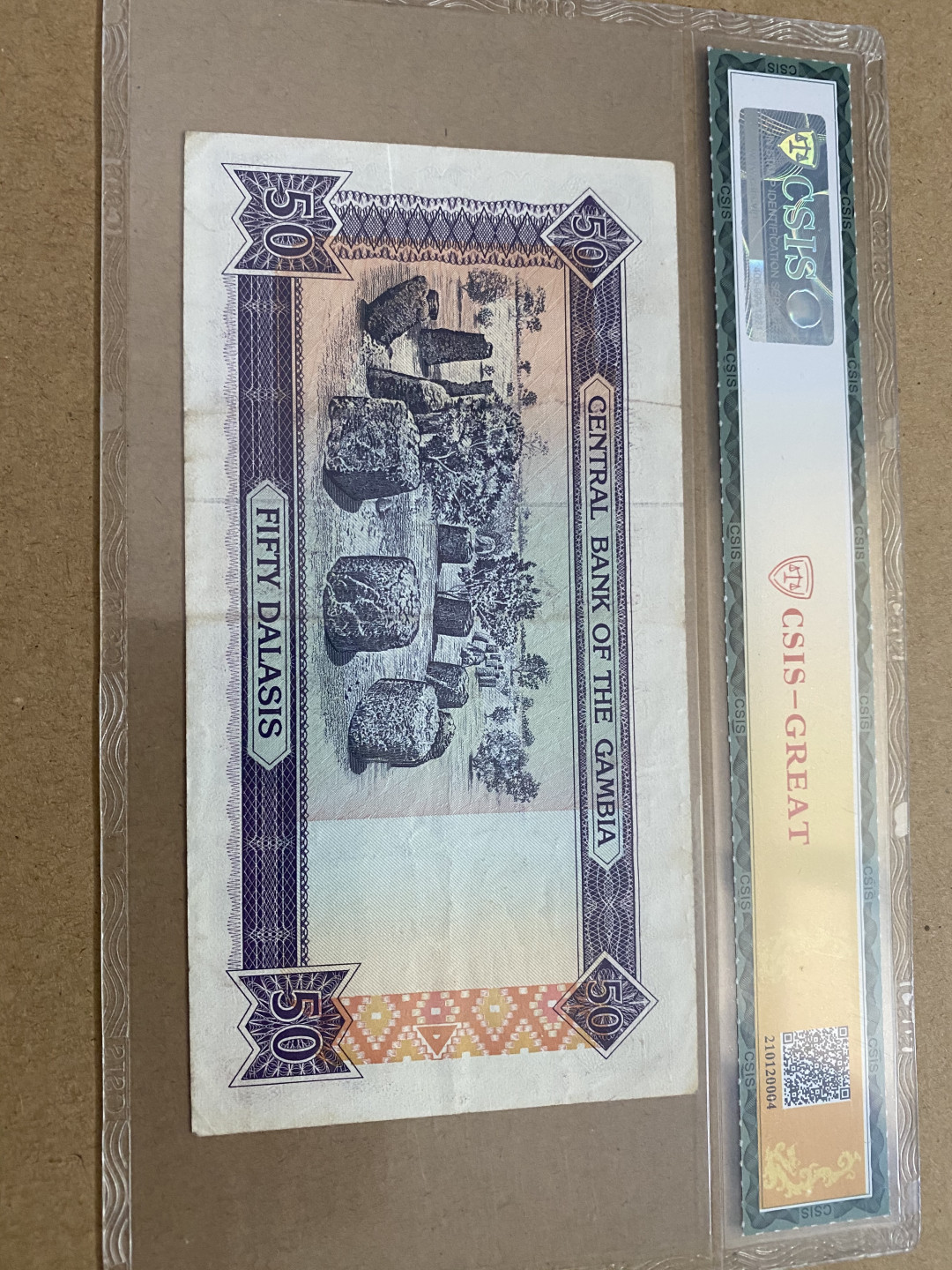 CSIS-GREAT评级精品钱币拍卖第三十九期 冈比亚🇬🇲纸币 CSIS-GREAT