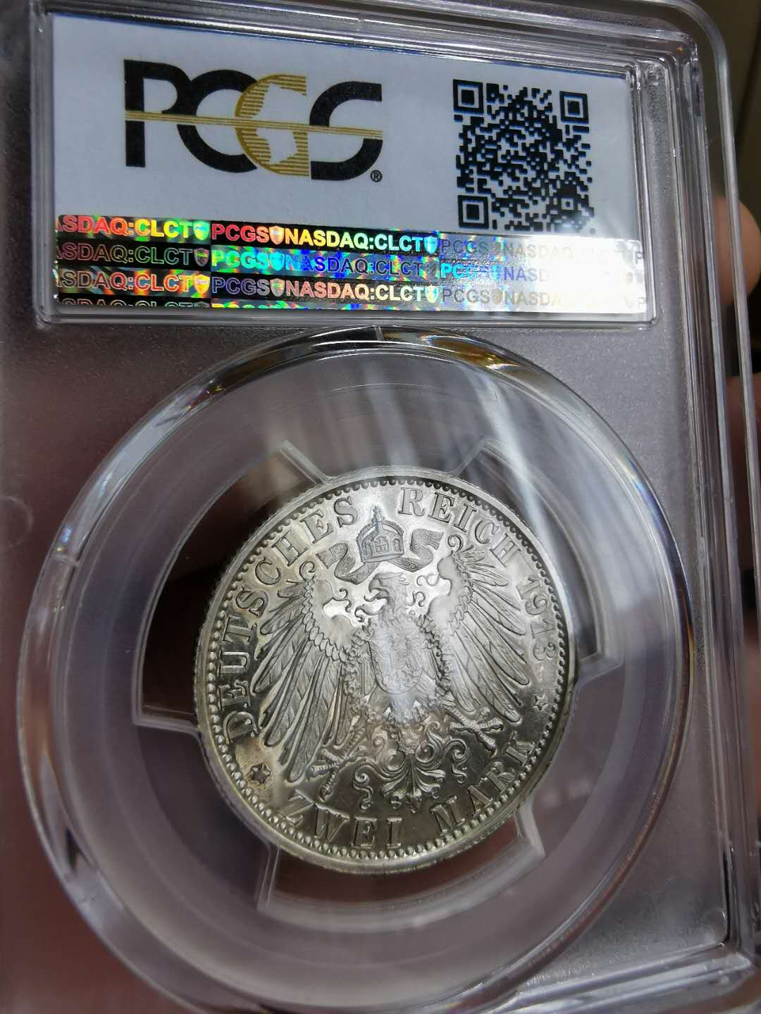 凡希社世界钱币微拍第一百二十二期 1913普鲁士精铸2马克PCGS-PF63CAM