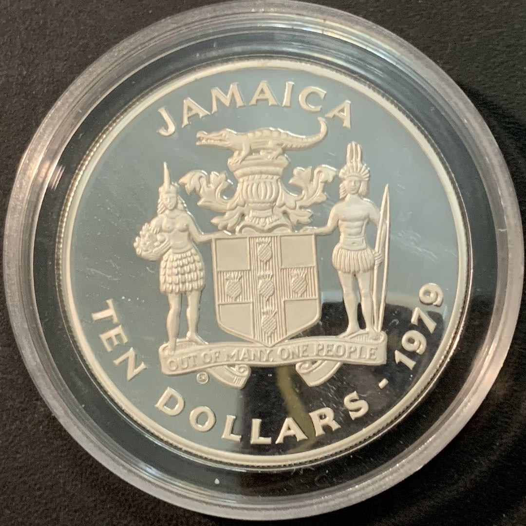 紫瑗钱币—微拍第71期  牙买加 1979年 国际儿童年 10元 22.45克 0.925银 精制