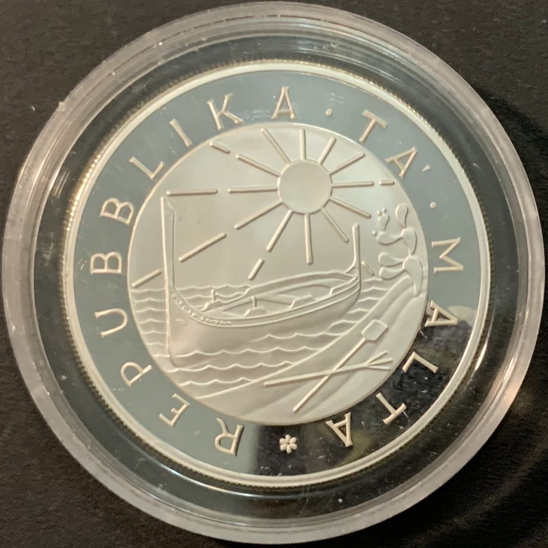 紫瑗钱币—微拍第71期  马耳他 1981年 国际儿童年 5磅 28.28克 0.925银 精制