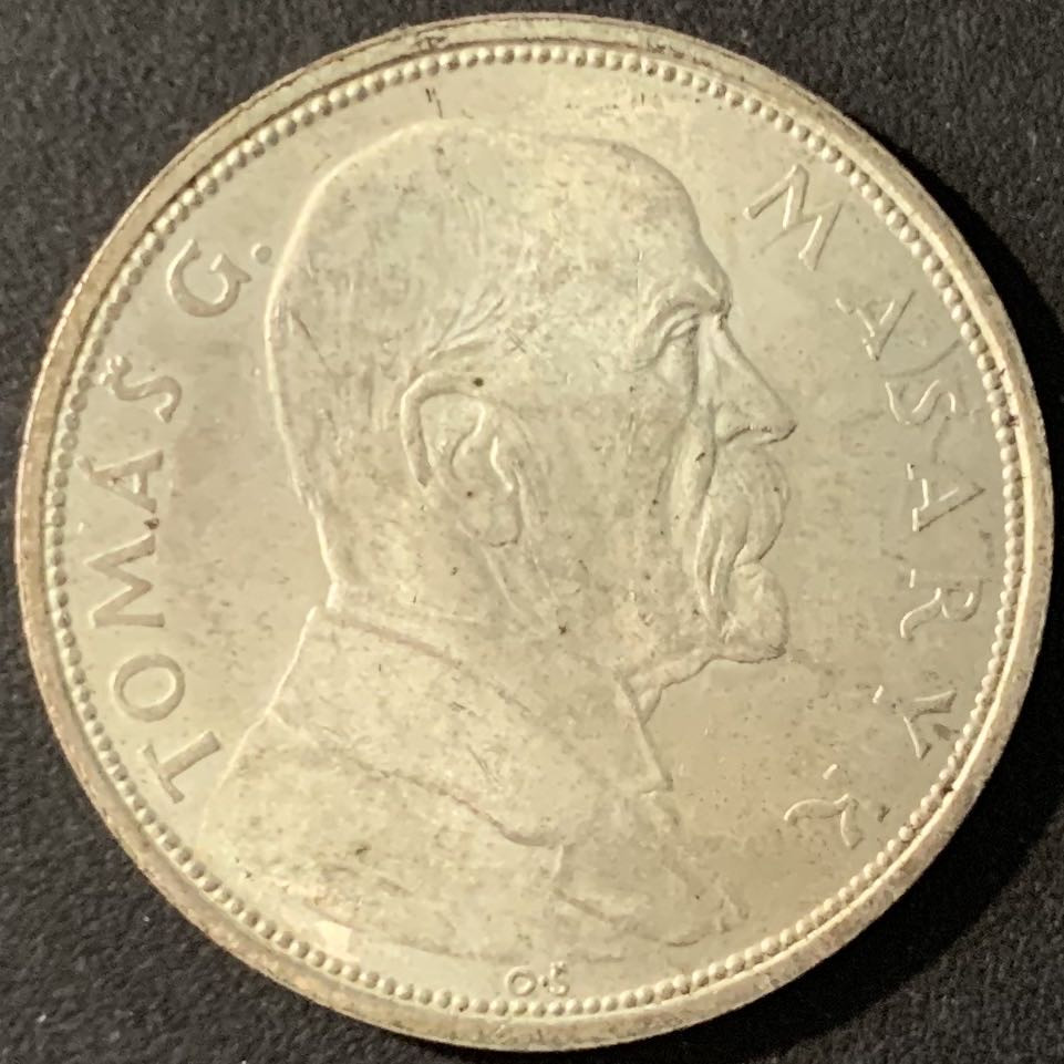 紫瑗钱币—微拍第71期  捷克斯洛伐克 1928年 独立十周年 10克朗 10克 0.7银