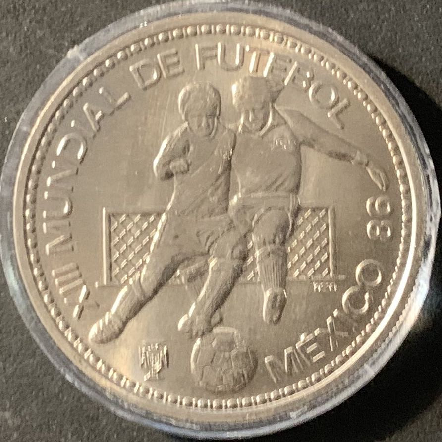 紫瑗钱币—微拍第71期  葡萄牙 1986年 墨西哥世界杯 100埃斯库多 大镍币