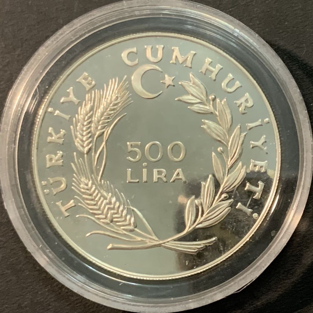 紫瑗钱币—微拍第71期  土耳其 1979年 国际儿童年 500里拉 23.33克 0.925银 精制