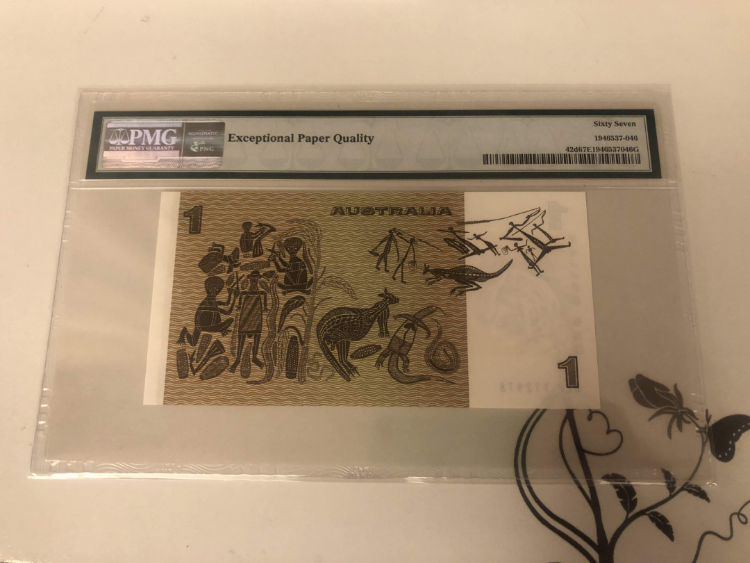 【收藏联盟】第143期拍卖——毒蛇传说（共60拍） 冠军分 澳大利亚 1983年 1元 PMG67EPQ 