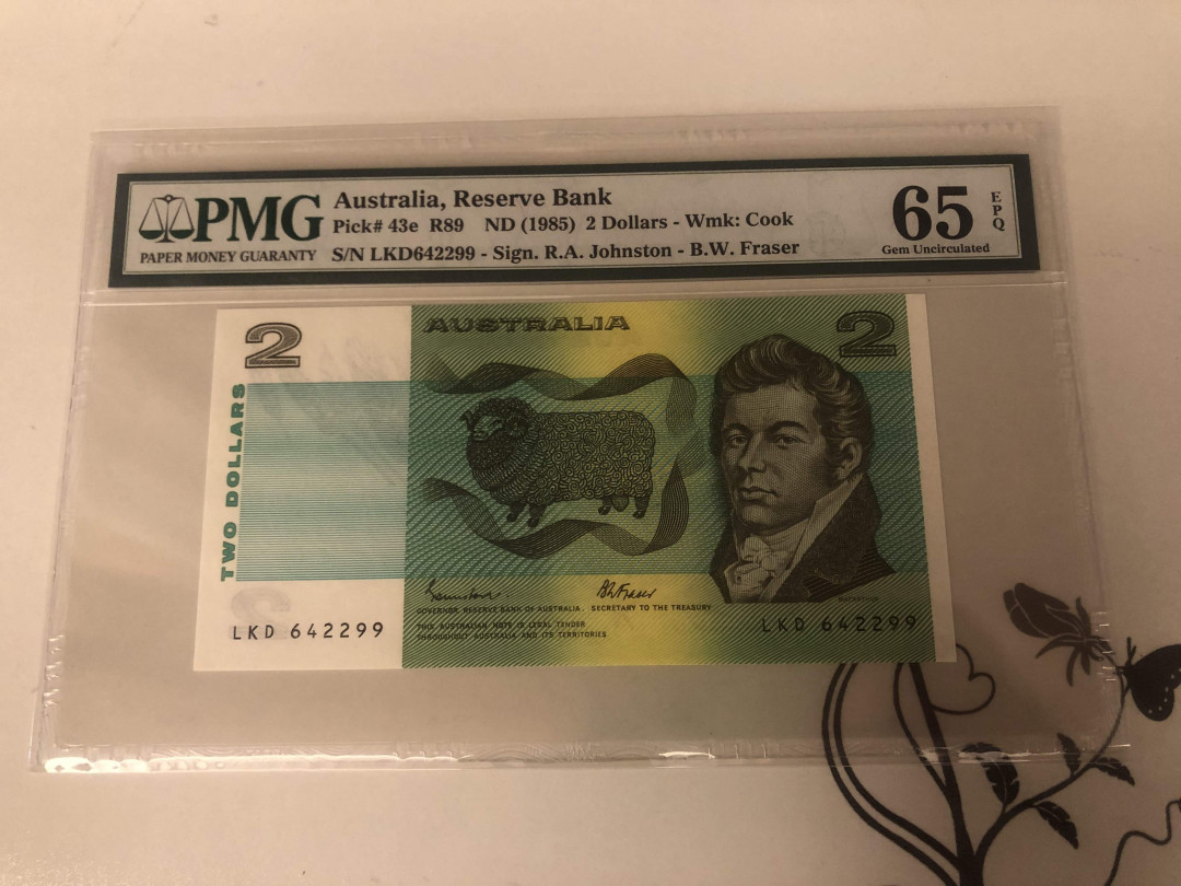 【收藏联盟】第143期拍卖——毒蛇传说（共60拍） 澳大利亚 1985年2元 PMG65EPQ 