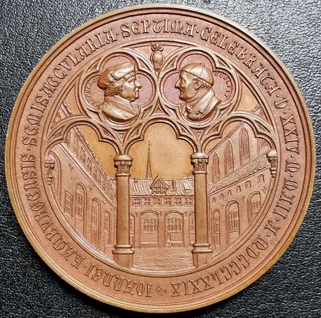 凡希社外币AI第三场 材料铺子 德国约翰内斯堡诞辰纪念铜章UNC 42mm