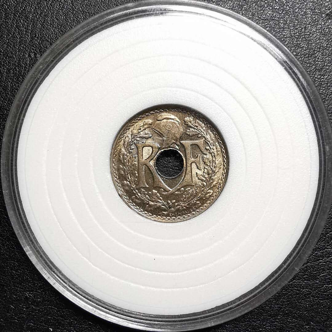 凡希社外币AI第三场 材料铺子 1917法国大五分UNC稀少