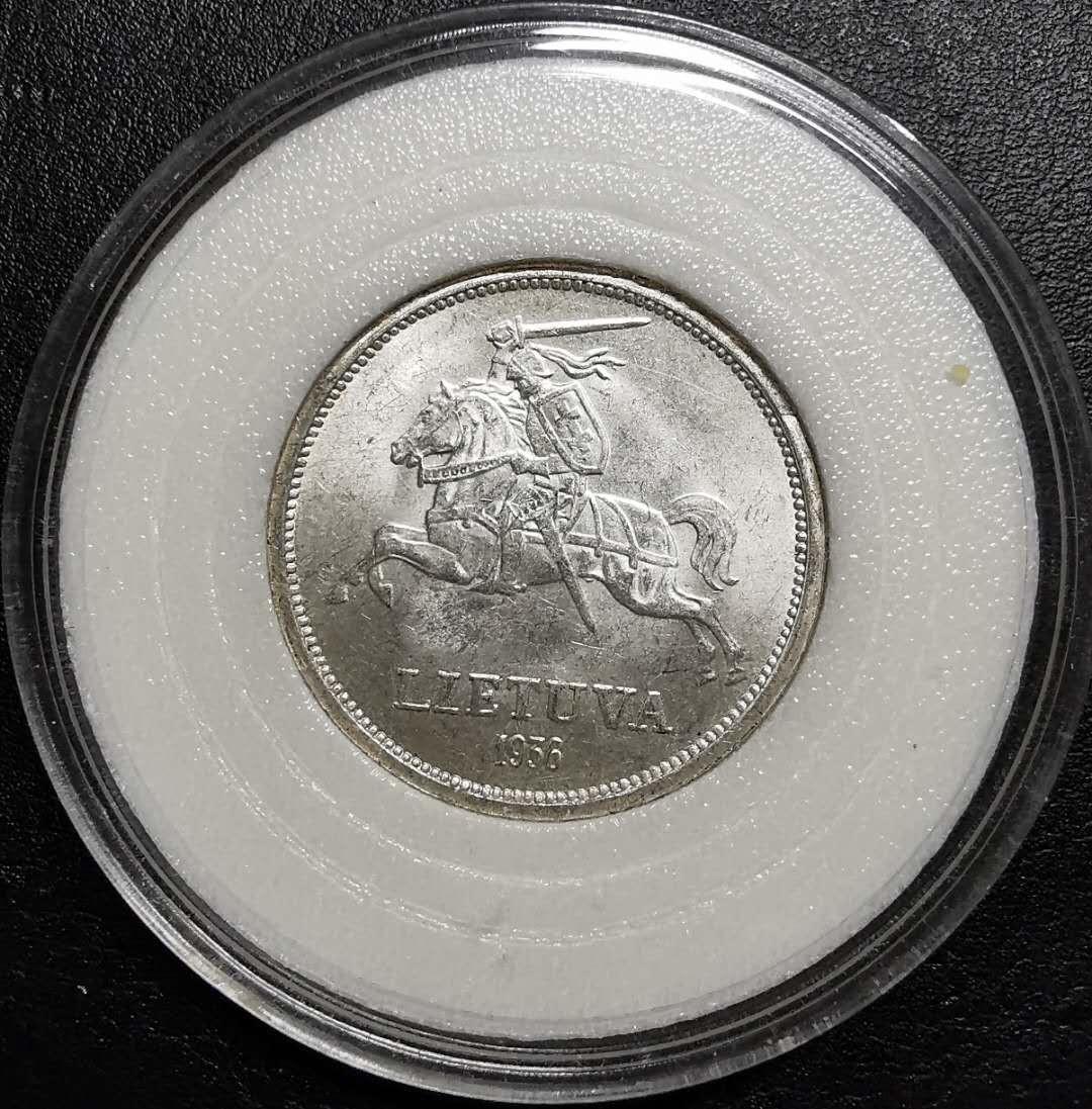 凡希社外币AI第三场 材料铺子 1936立陶宛5L银币BU