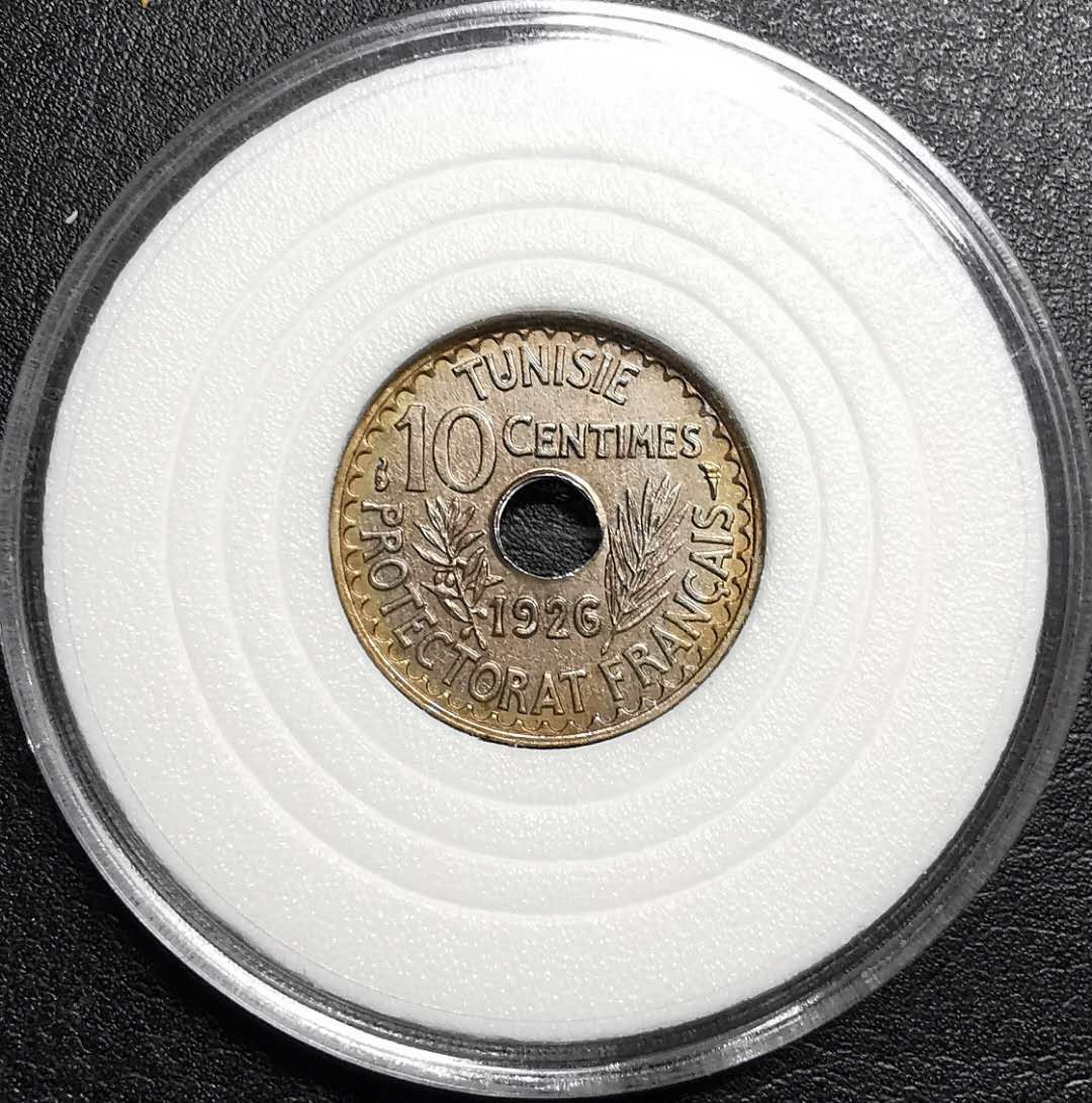 凡希社外币AI第三场 材料铺子 1926法属突尼斯10分BU