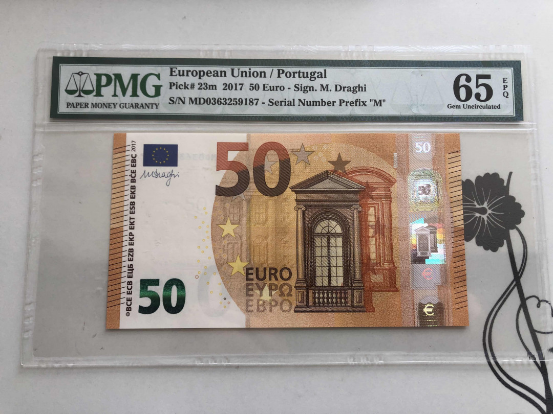 【收藏联盟】第144期拍卖——六一儿童节专场（共61拍） 欧盟2017年50欧元 PMG 65EPQ