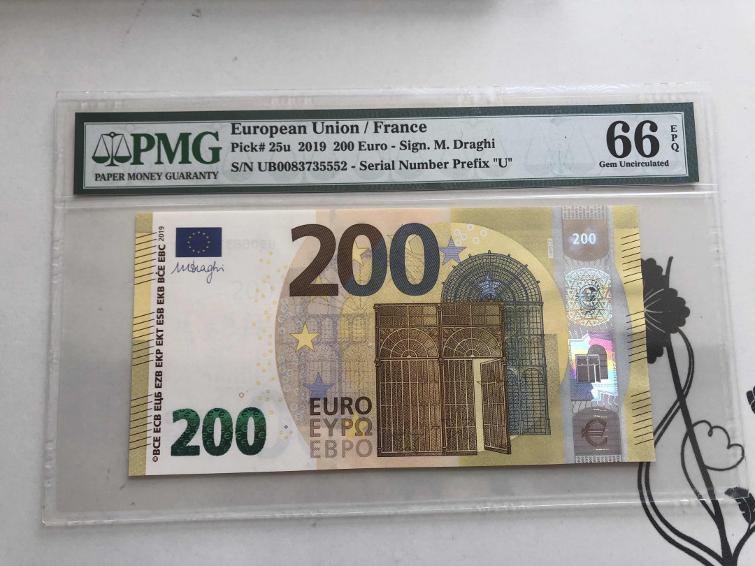 【收藏联盟】第144期拍卖——六一儿童节专场（共61拍） 欧盟2019年200 欧元 PMG 66EPQ