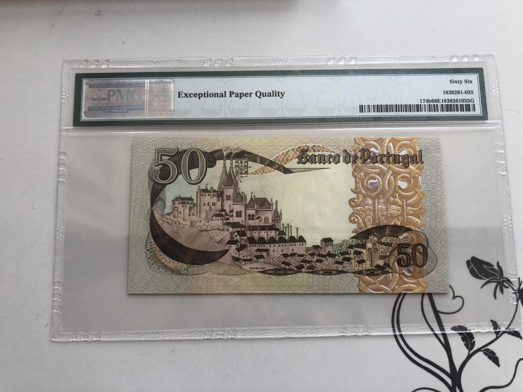 【收藏联盟】第144期拍卖——六一儿童节专场（共61拍） 葡萄牙1980年50埃斯库多 PMG 66EPQ 