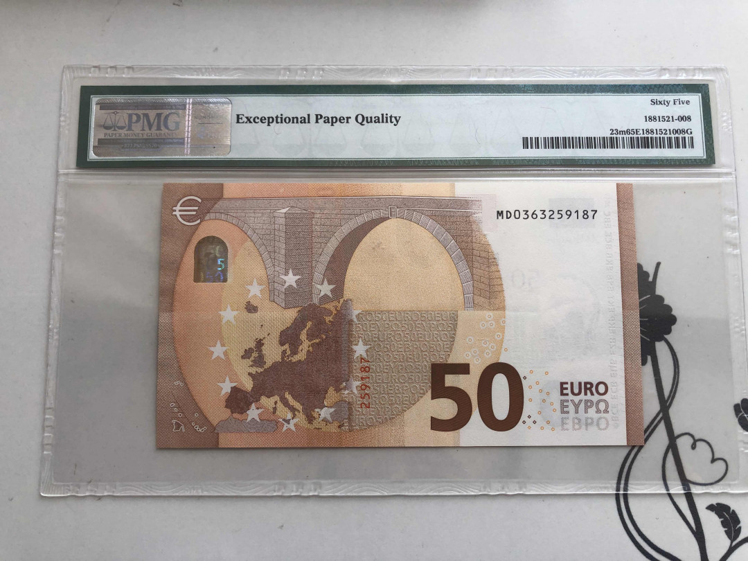 【收藏联盟】第144期拍卖——六一儿童节专场（共61拍） 欧盟2017年50欧元 PMG 65EPQ