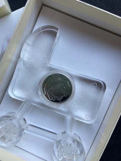 【随心拍&Getcoins】现代钱币第五十四期拍卖 【维京群岛】维京群岛2013年5元，“爱你一生(2013)手心里的天使宝贝”婴儿降临，精制纪念银币