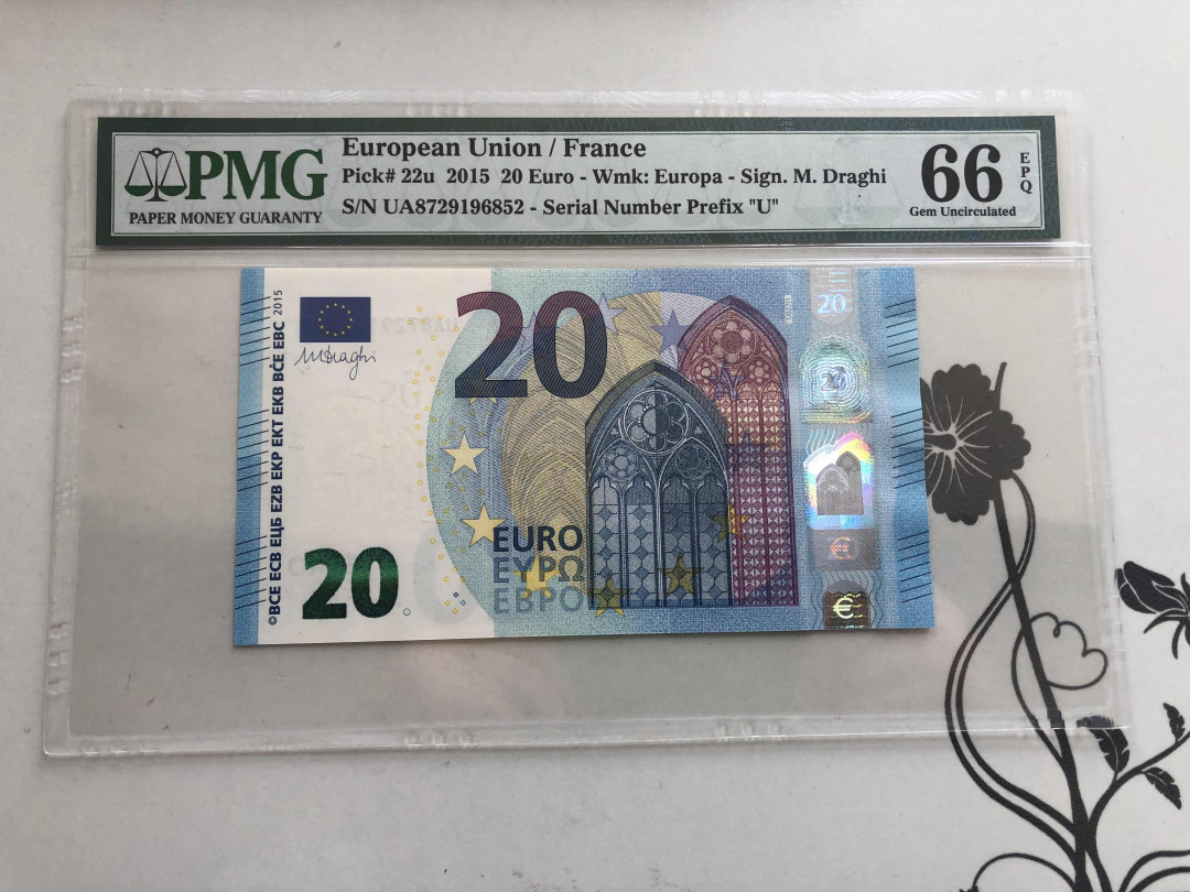 【收藏联盟】第144期拍卖——六一儿童节专场（共61拍） 欧盟2015年20欧元 PMG 66EPQ 