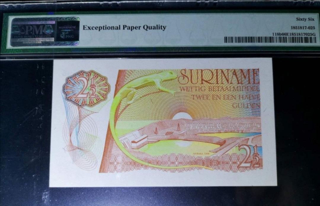 【收藏联盟】第144期拍卖——六一儿童节专场（共61拍） 苏里南 1978年 2 1/2盾 PMG66EPQ BWC出品