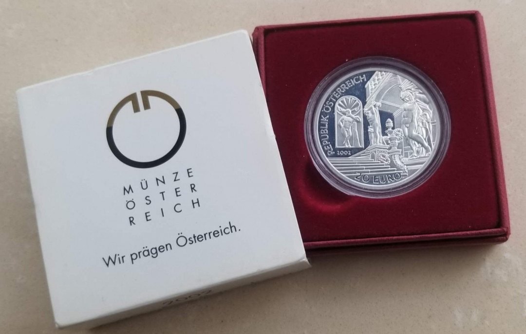 【随心拍&Getcoins】现代钱币第五十四期拍卖 奥地利2002年萨伏依的欧根亲王精制银币