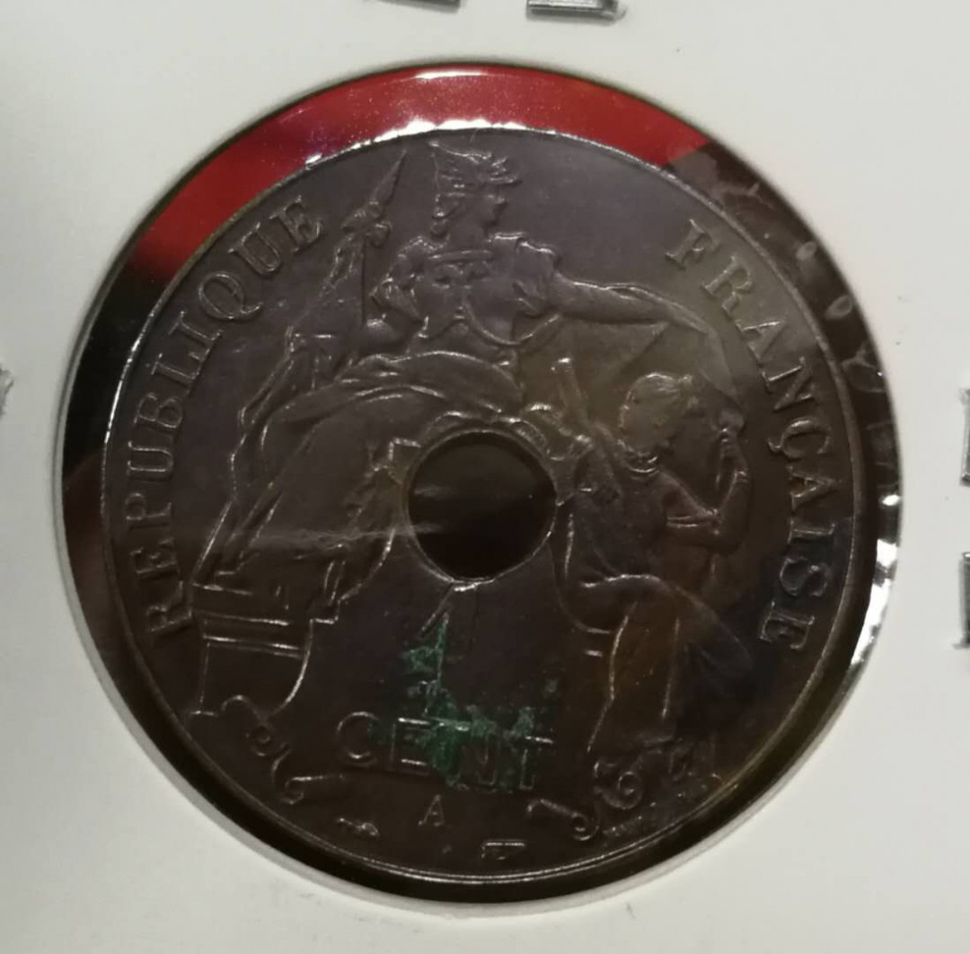 北京马甸外币专卖拍卖第十期，非贵金属硬币专场，陆续上新敬请关注 1938年法属印度之那百分之一铜币，状态不错，品相如图