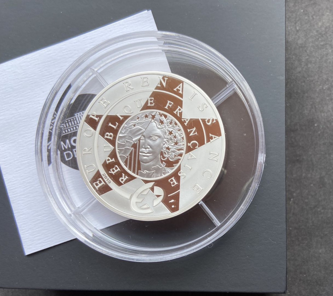 【币观天下】第110期钱币拍卖 【法国】法国达芬奇500周年5oz银币