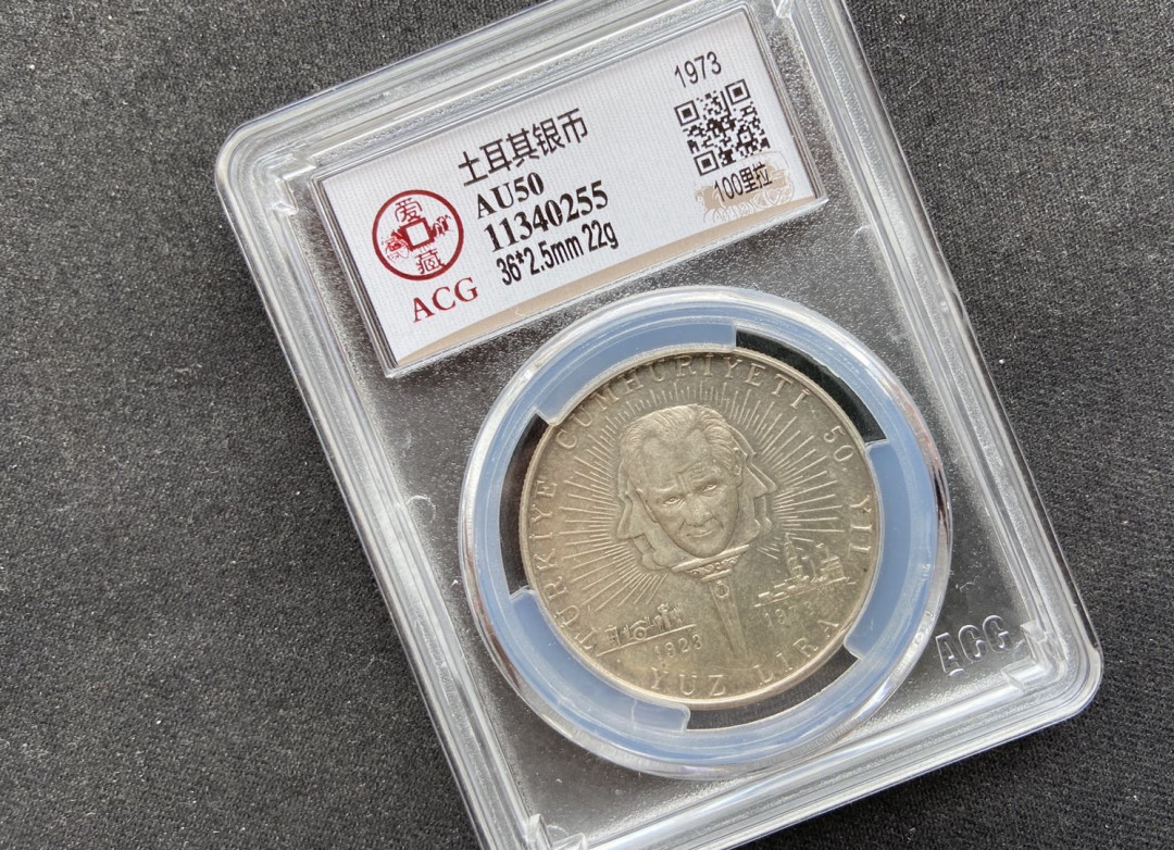 【币观天下】第110期钱币拍卖 【土耳其】土耳其银币【22g】