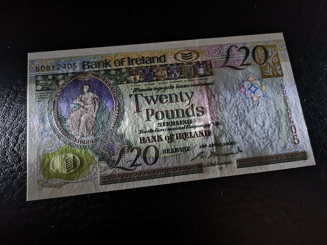 《外钞收藏家》第八十期拍卖 2008年北爱尔兰20镑  全新unc