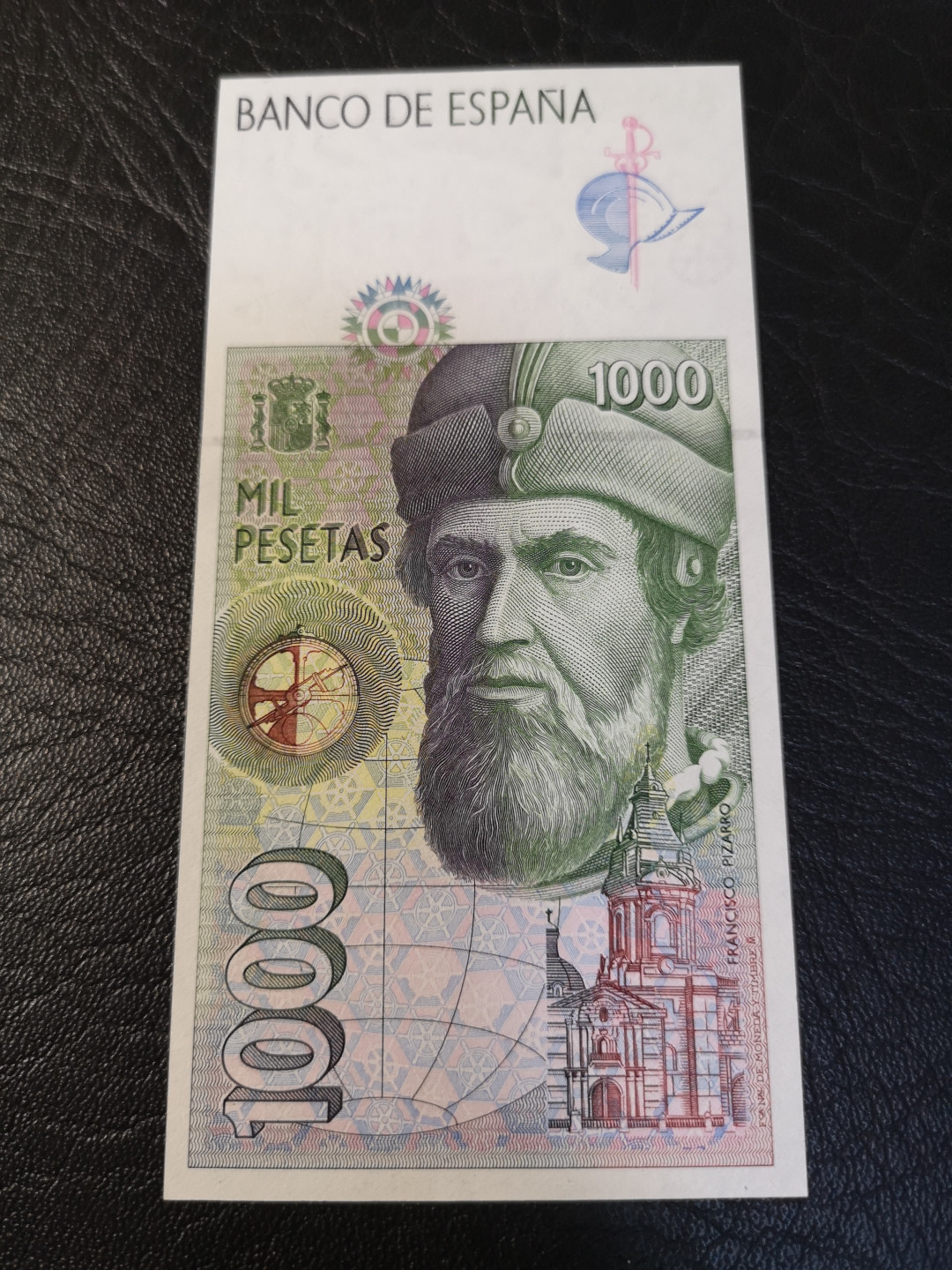 《外钞收藏家》第八十期拍卖 西班牙末版1000 全新绝品 人像雕刻极其精美