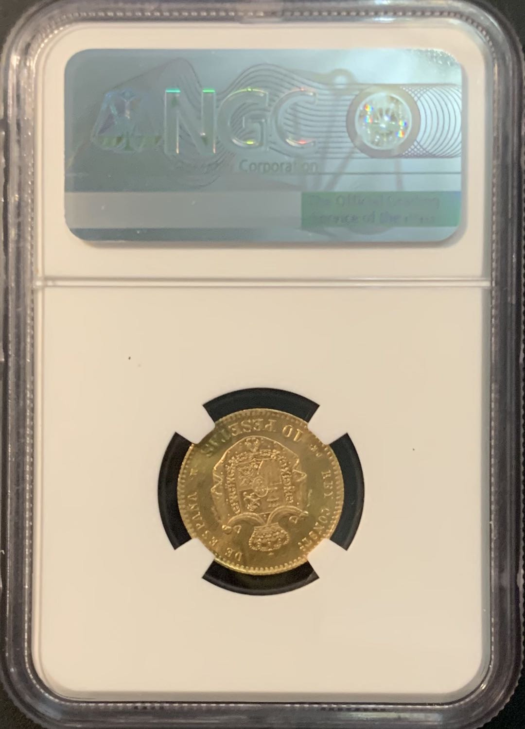 紫瑗钱币—微拍第73期  西班牙 1878年 阿方索十二世 10比塞塔 NGC MS64