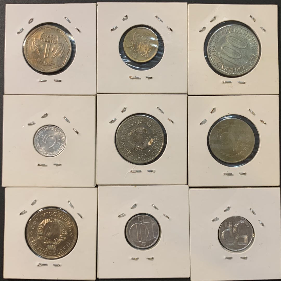 紫瑗钱币—微拍第73期  外国钱币一组9枚 NO.1