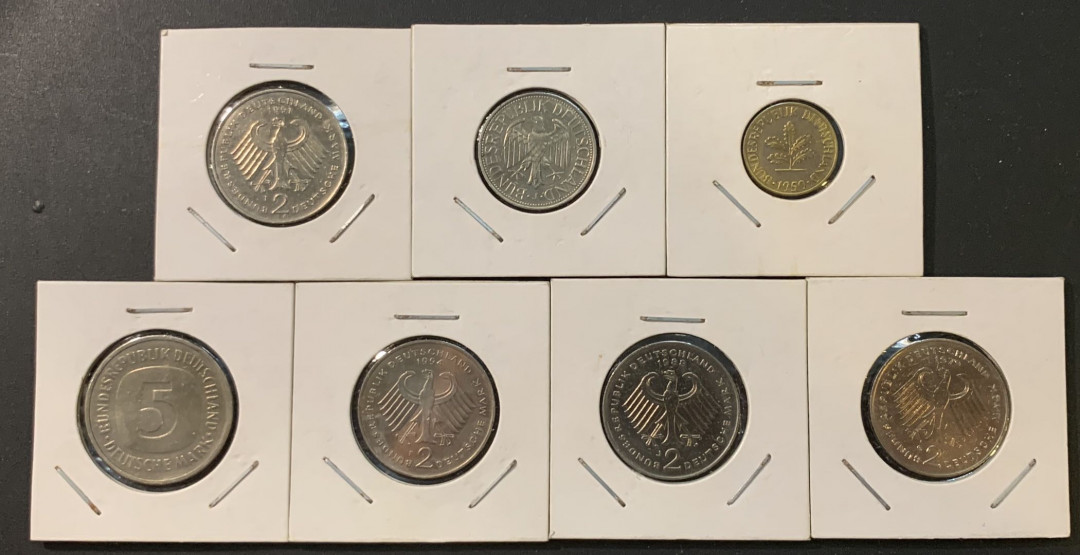 紫瑗钱币—微拍第73期  德国 散币一组 7枚 各不相同