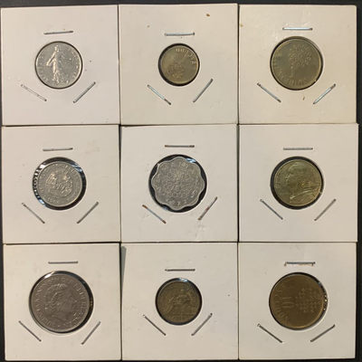 紫瑗钱币—微拍第73期  - 外国钱币一组9枚 NO.3