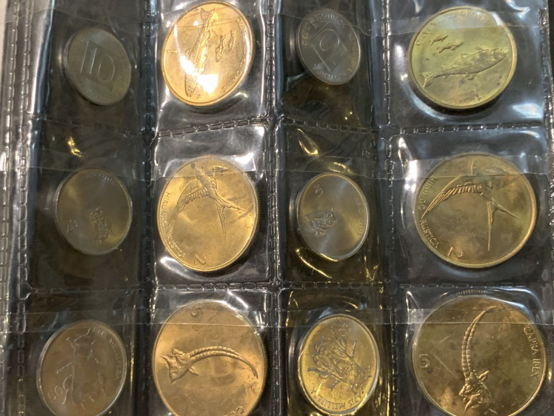 紫瑗钱币—微拍第73期  斯洛文尼亚 1分—5元 6枚全套 共2组12枚