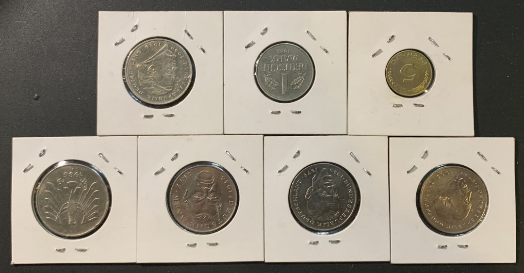 紫瑗钱币—微拍第73期  德国 散币一组 7枚 各不相同