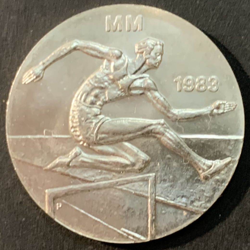 紫瑗钱币—微拍第73期  芬兰 1983年 世界田径锦标赛 50马克 22克 0.5银 UNC