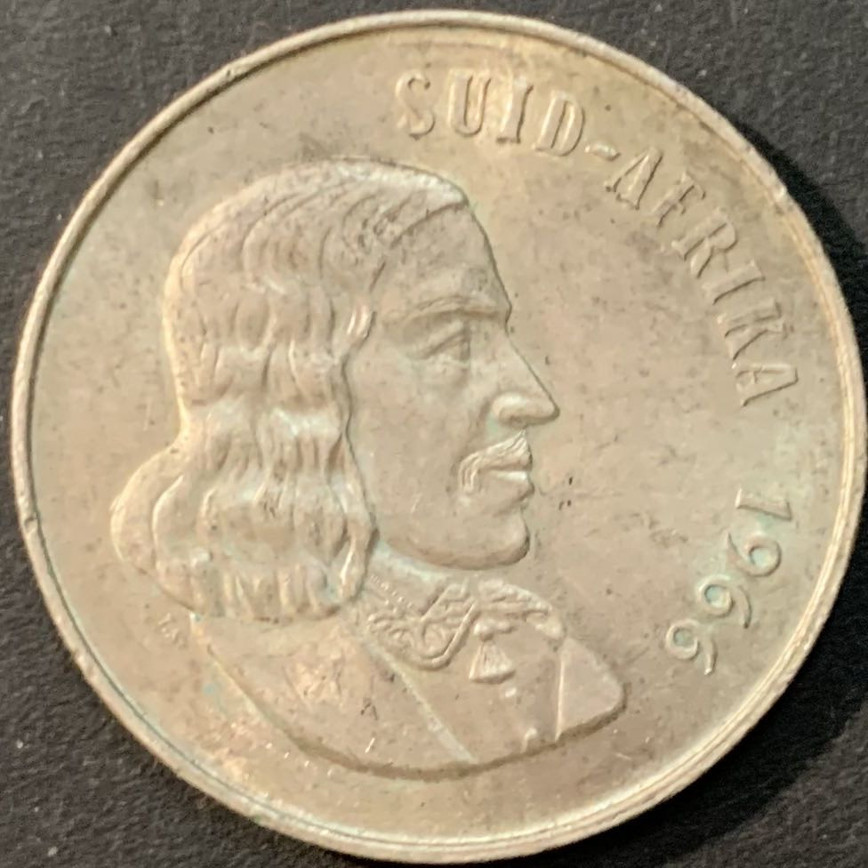 紫瑗钱币—微拍第73期  南非 1966年 总督吕贝克 1兰特 15克 0.8银