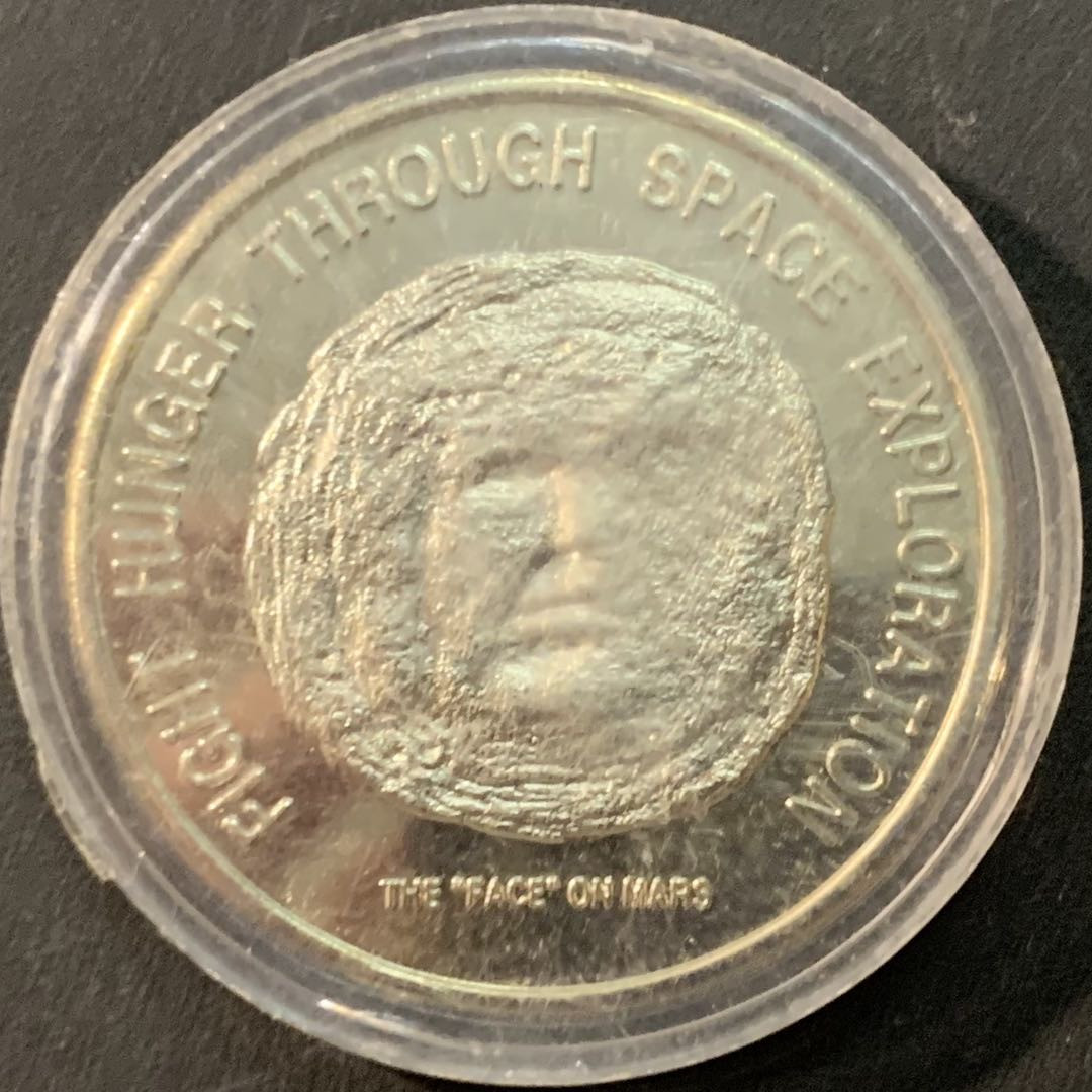 紫瑗钱币—微拍第73期  利比里亚 1996年 火星脸 50元 克朗型 镍币